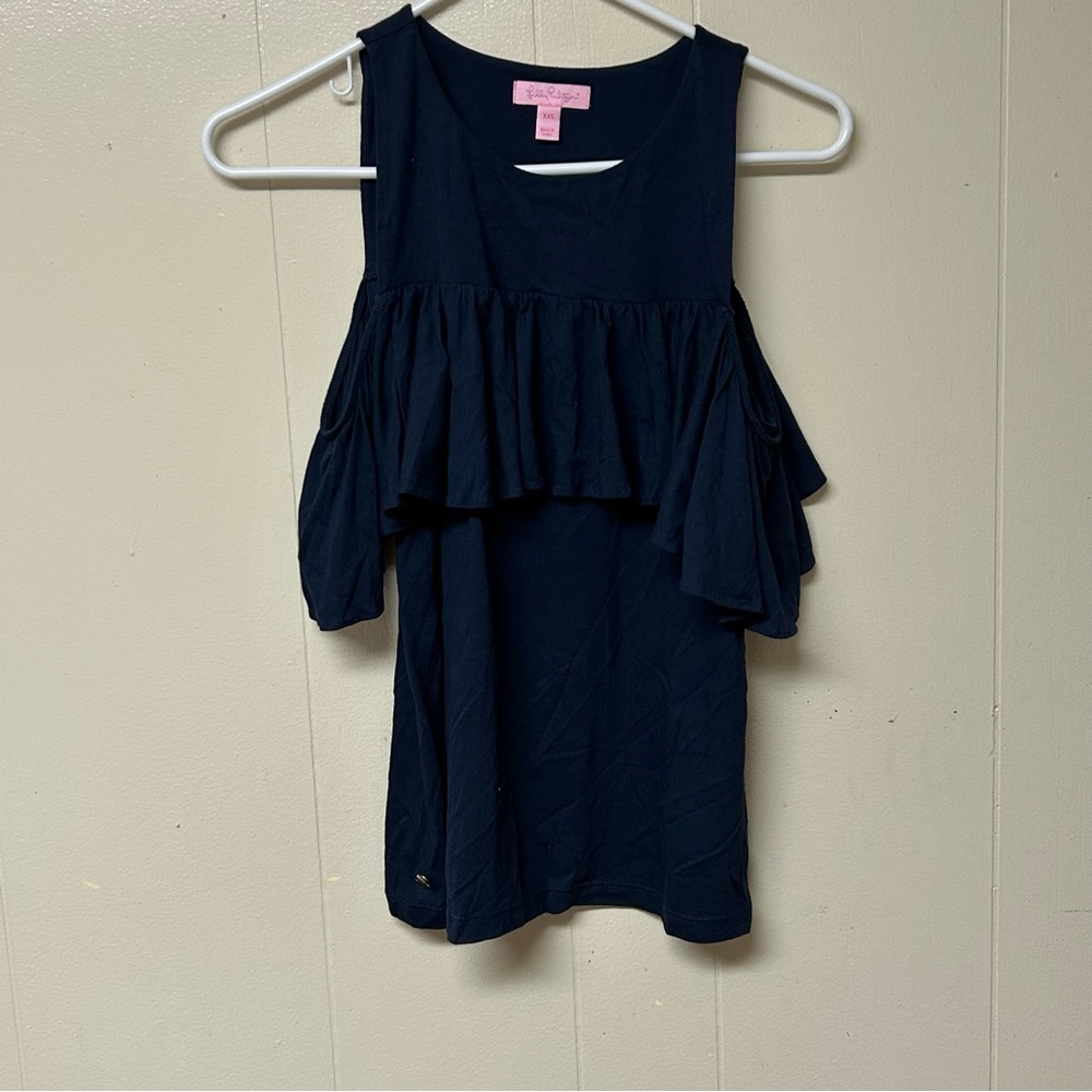 Lilly Pulitzer Black Blouse with Elegant Design